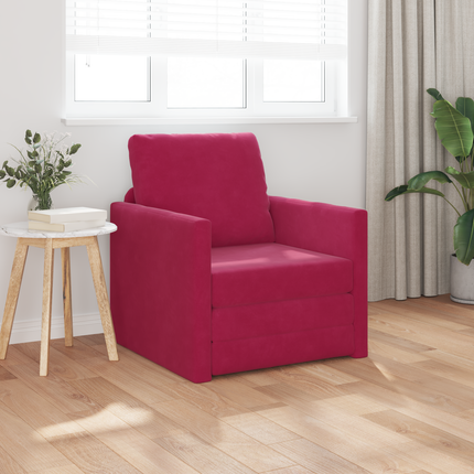 Soffsäng Vinröd 74 x 77 x 81 cm Sammet