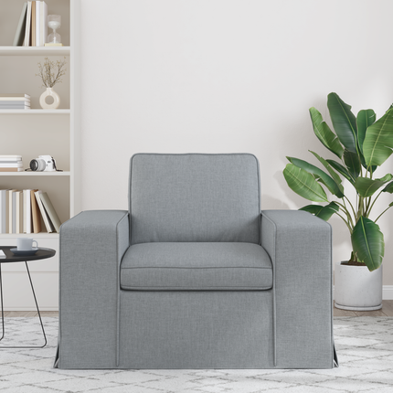 Soffa Ljusgrå 103 x 80 x 82 cm tyg
