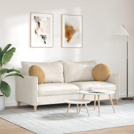 Sittkuddar 2 pcs Brun Ø 40 x 13 cm Sammet