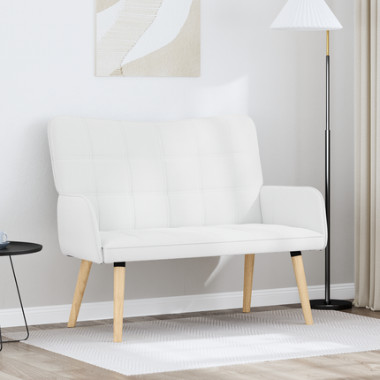 2-sits soffa Vit 115 x 61 x 87 cm Tyg