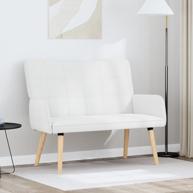 2-sits soffa Vit 115 x 61 x 87 cm Tyg