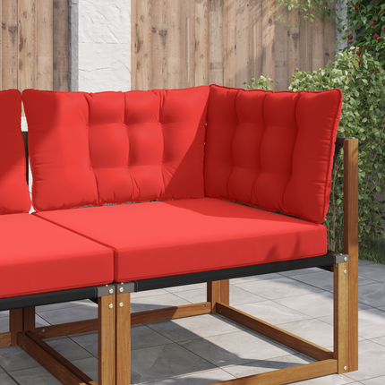 Utomhus Soffa Kudde Polyester Röd 80 x 43 x 10 cm