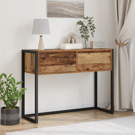 Sidobord Gammalt trä 100 x 36 x 75 cm Konstruerat trä