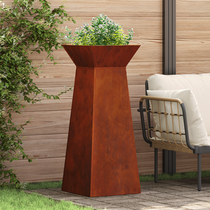 Pelarkrukor 2 st Rostig 40 x 40 x 100 cm