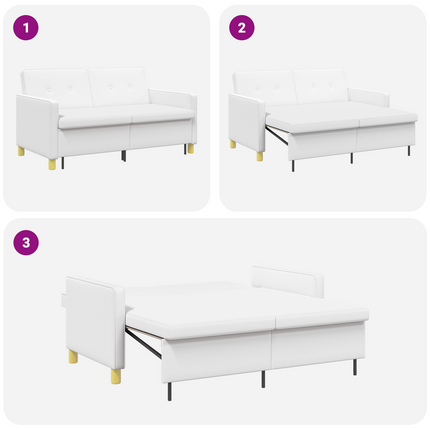 Pull Out Sofa Bed Vit Tyg