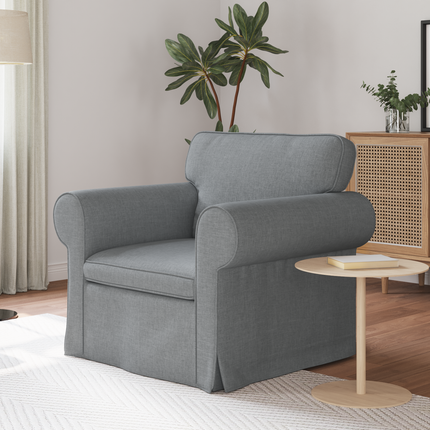 Soffa Ljusgrå 95 x 82 x 80 cm tyg
