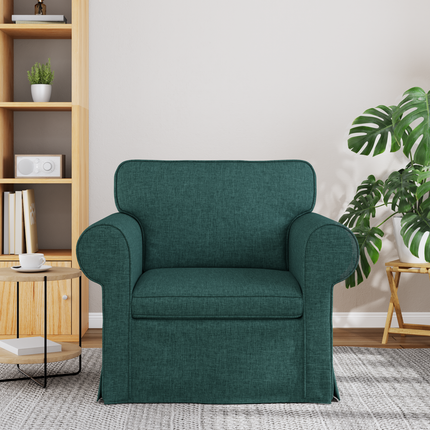 Soffa Mörkgrön 95 x 82 x 80 cm tyg