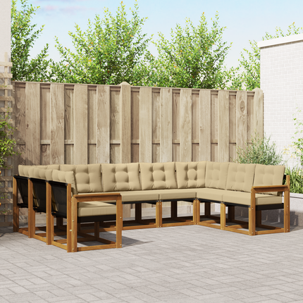 Utomhussoffset 9 st Naturlig och Beige