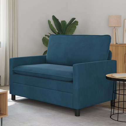 Soffa Blå 126 x 81 x 87,5 cm Sammet