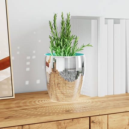 Spegelmosaikplatta Geometriskt 12 st Silver 100 x 4 cm Glas