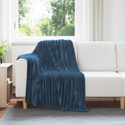 Filtar 6 st Mörkblå 150 x 130 cm 2.85 Fleece