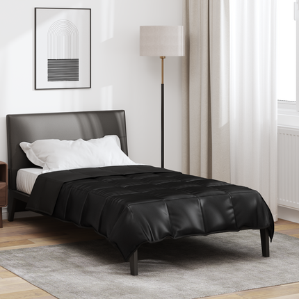 Sommar Duvet Svart 155 x 220 cm Satin och Mikrofiber
