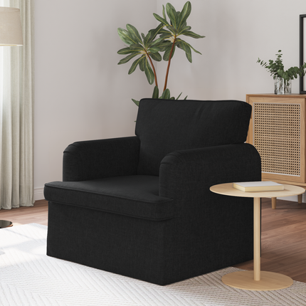 Soffa Svart 84 x 80 x 85 cm tyg