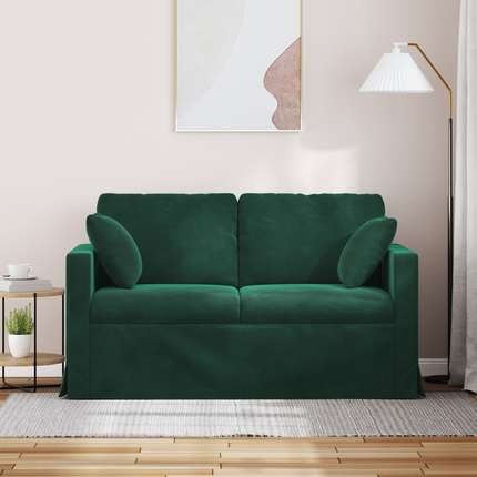 Soffa Mörkgrön 138 x 78 x 80 cm Sammet