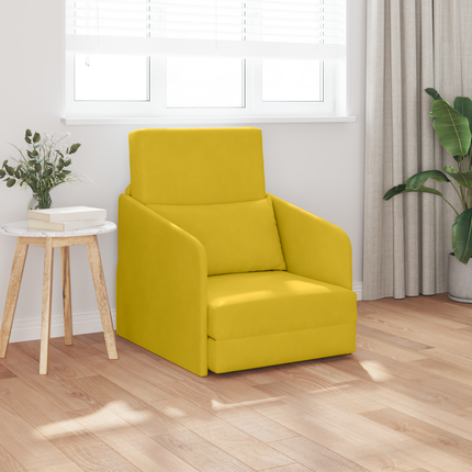 Soffsäng Gul 65 x 80 x 83 cm Sammet