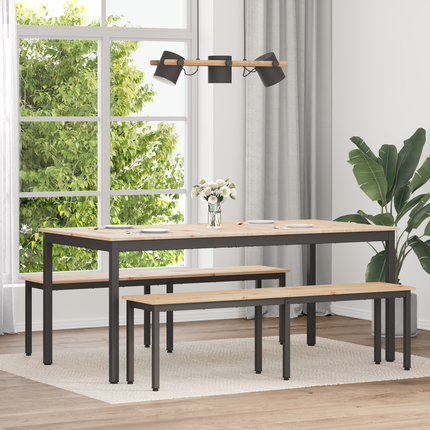 Matbord Naturfärg 180 x 90 x 75 cm Massiv furu