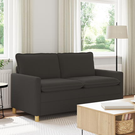 Soffa Mörkgrå 156 x 81 x 87,5 cm Tyg