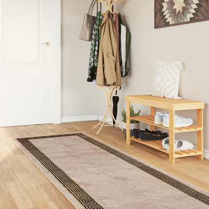 Mattlöpare MARSA Svart 80 x 400 cm Polyester och PVC