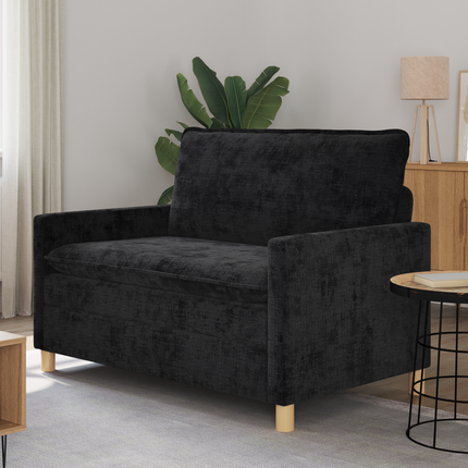 Soffa Svart 126 x 81 x 87,5 cm Polyester