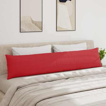 Sofakuddar 2 st tyg Röd 200 x 40 cm