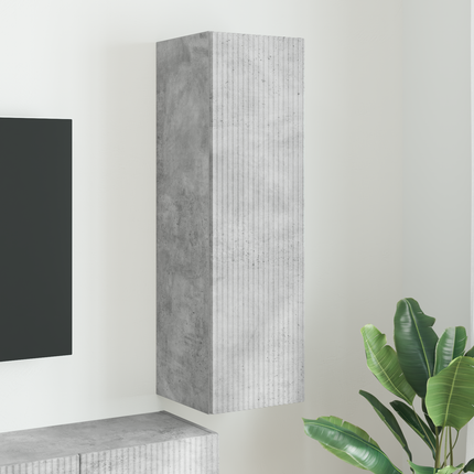 TV Vägghylla 30 x 31 x 100 cm Betong Konstruerat trä