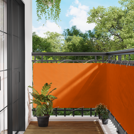 Balkong Skärm Orange 100 x 1000 cm Oxford Tyg