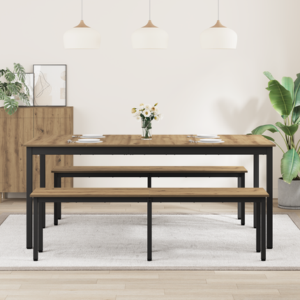 Matbord 180 x 90 x 75 cm Konstruerat trä Rektangulär