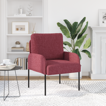 Soffor med kudde 55cm Vinröd Plywood