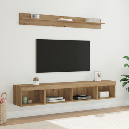 TV väggskåp set 5 st Artisan Ek Konstruerat trä