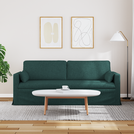 Soffa Mörkgrön 198 x 78 x 80 cm tyg