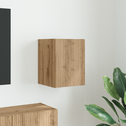TV Vägghylla 30 x 31 x 40 cm Artisan Ek Konstruerat trä