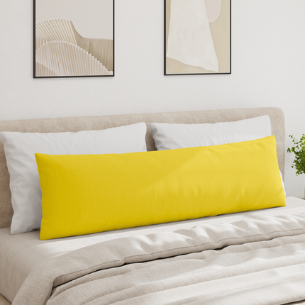 Sofakuddar 2 st tyg Ljusgul 145 x 40 cm