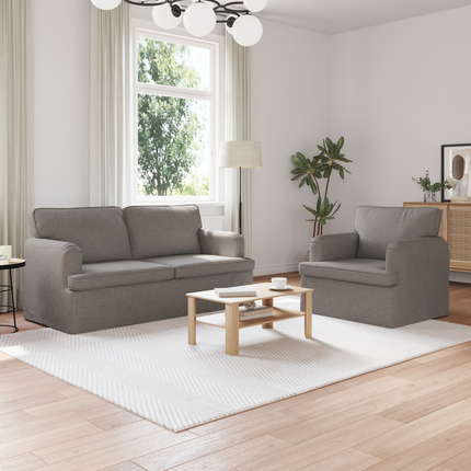 Soffset 2 st Taupe tyg