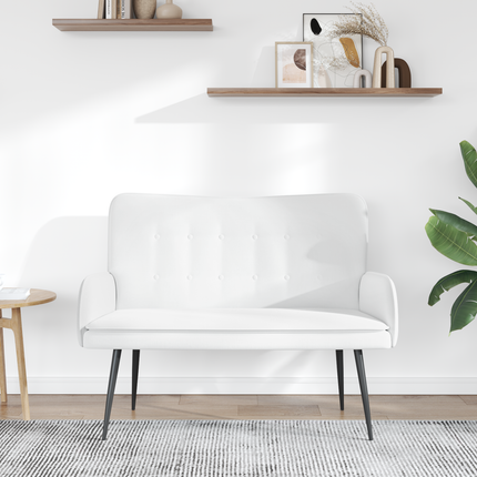 2-sits soffa Vit 115 x 61 x 87 cm Tyg