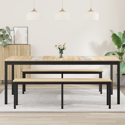 Matbord 200 x 100 x 75 cm Konstruerat trä Rektangulär