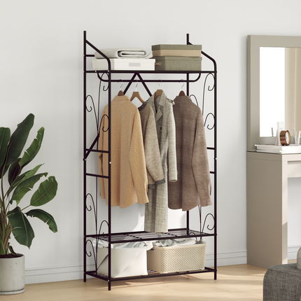 Öppen garderob Enfärgad 78 x 36 x 158 cm