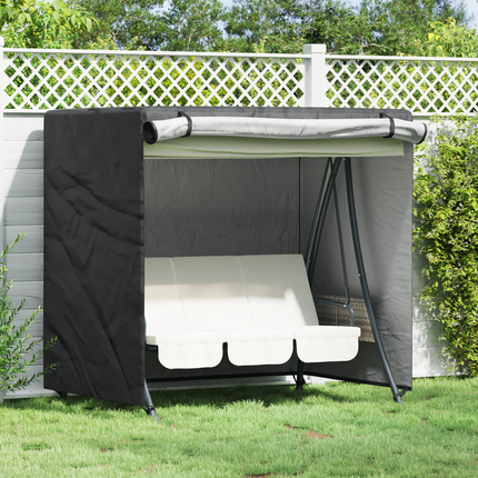 Skydd för utomhusgunga Svart 175 x 125 x 180 cm 420D Oxford tyg