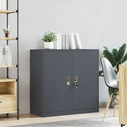 Förvaringsskåp Antracit 90 x 40 x 90 cm Stål