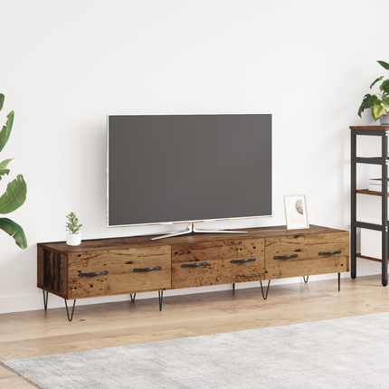 TV-skåp 150 x 36 x 30 cm Gammalt trä Konstruerat trä