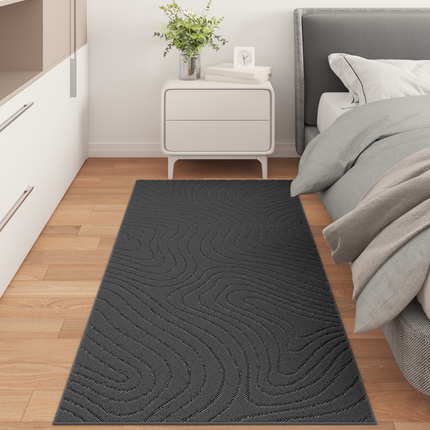 Områdesmattor PALMERAS Antracit 150 x 80 cm Polyester