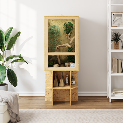 Terrarium Brun 50 x 50 x 130 cm OSB