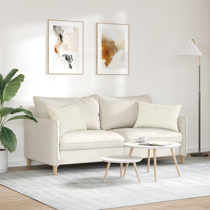 Sofakuddar 2 pcs Kräm 60 x 40 cm Kordread tyg