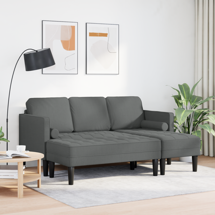 Soffset 2 st Mörkgrå Polyester