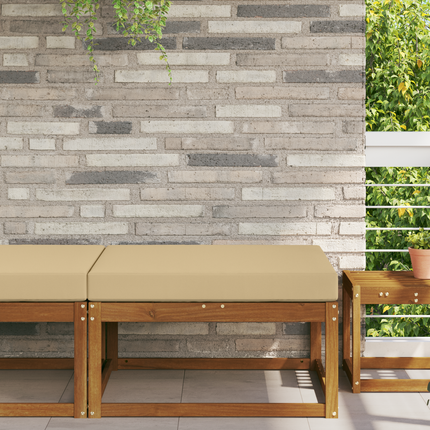 Utomhus Soffa Kudde Beige 80 x 80 x 8 cm Polyester