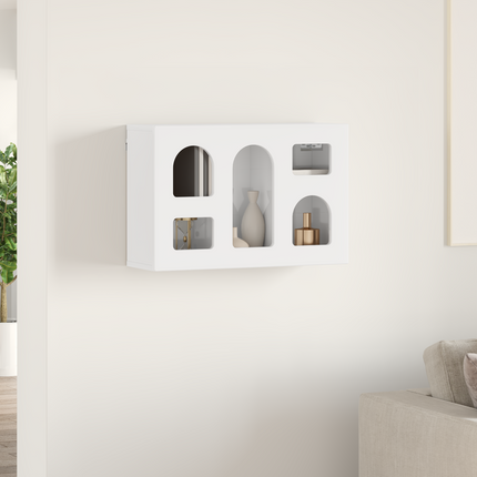 Hängande skåp ELST Vit högglans 60 x 20 x 40 cm Konstruerat trä