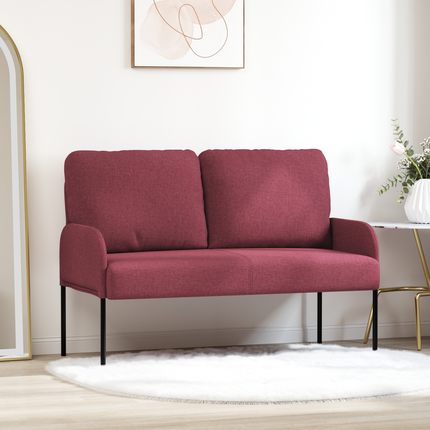 Soffor med kudde 110cm Vinröd Plywood