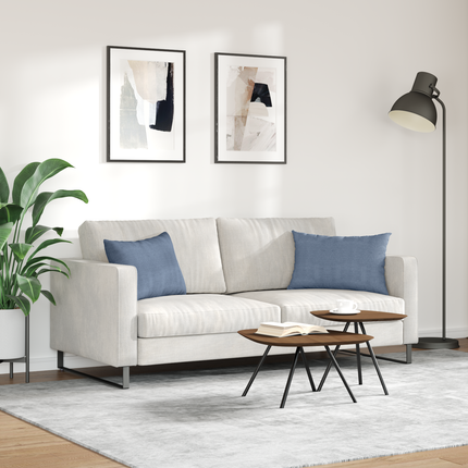 Sofakuddar 2 pcs Blå 60 x 40 cm Kordread tyg