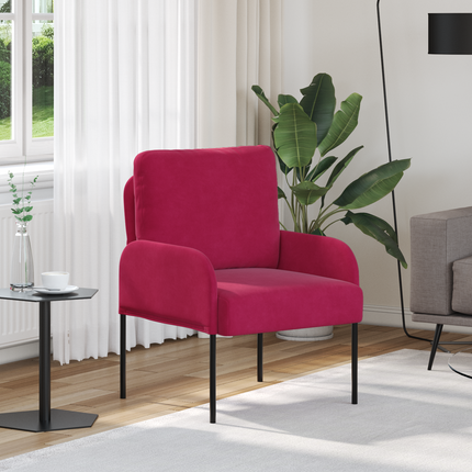 Soffor med kudde 55cm Vinröd Plywood