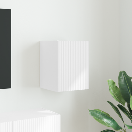 TV Vägghylla 30 x 31 x 40 cm Vit Konstruerat trä