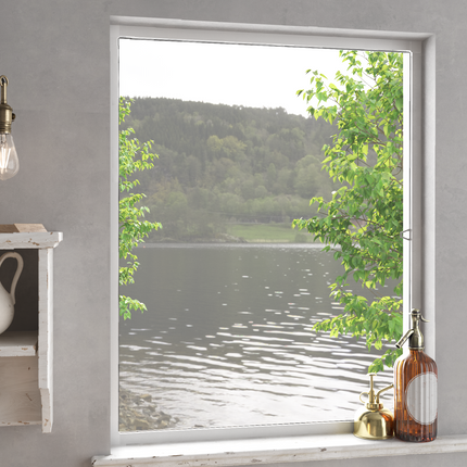 Myggnät för fönster Vit 130 x 150 cm Aluminium och Glasfiber